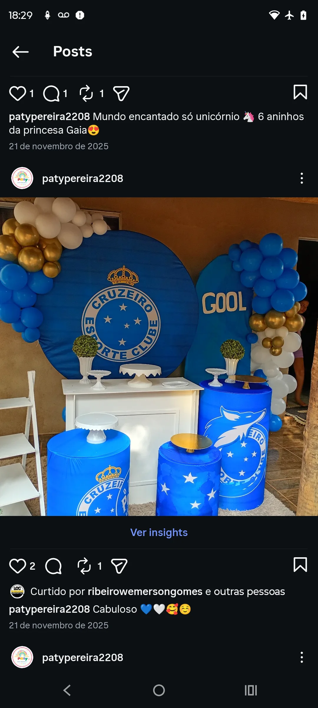 Imagem publicada por Patrícia Pereira